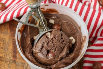 Chocolate Malted Crunch Ice Cream