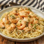 Weeknight Shrimp Piccata - Barefeet in the Kitchen