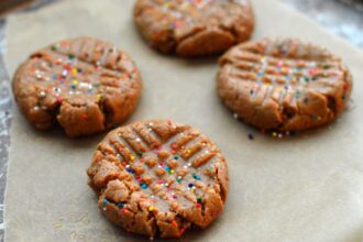 No-Bake Cake Batter Protein Cookies