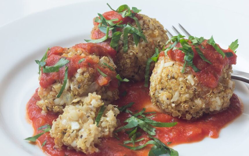 Cheesy Quinoa Meatballs 1