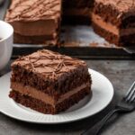 Frosted Fudge Cake | Cookies and Cups