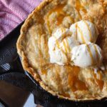 Easy Skillet Apple Pie Recipe with Homemade Caramel Sauce