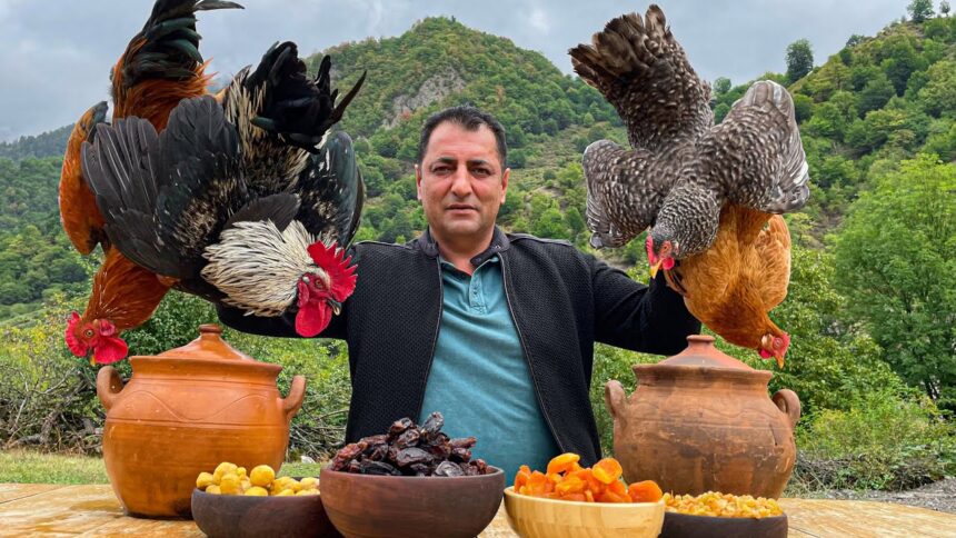 How to cook a Delicacy of Chicken and Rice? A tender recipe for PILAF cooked in the Village