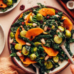 Roasted Fall Vegetable Salad with White Beans