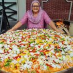 BIG PANEER MAKHNI PIZZA | Giant Pizza | Pizza Recipe | Biggest Pizza | By Grandma | Veg Village food