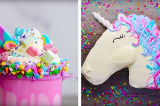 10 Amazing Unicorn Themed  Dessert Recipes | DIY Homemade Unicorn Buttercream Cupcakes by So Yummy