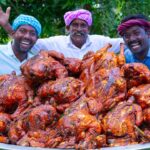 FULL CHICKEN ROAST | Whole Fried Chicken Recipe Cooking in village | Free Range Chicken Recipe