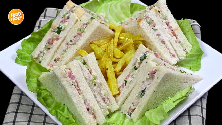 Mayonnaise Sandwich Recipe,Chicken Sandwich Recipe by Samina Food Story