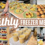 EASY MONTHLY FREEZER MEAL PREP RECIPES COOK WITH ME LARGE FAMILY MEALS WHATS FOR DINNER