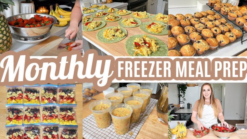 EASY MONTHLY FREEZER MEAL PREP RECIPES COOK WITH ME LARGE FAMILY MEALS WHATS FOR DINNER