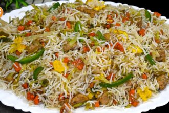 Delicious Chinese Biryani Recipe,Chicken and Vegetable Fried Rice recipe by Samina Food Story