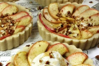 French Mini Apple Tarts with Caramelized Maple Syrup Glaze and Roasted Pecans [Vegan] – One Green Planet