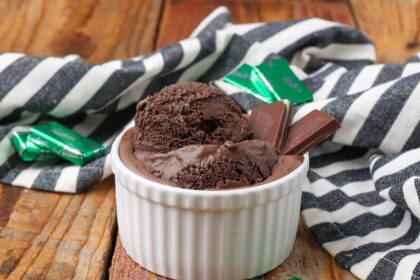 Andes Mint Ice Cream - Barefeet in the Kitchen