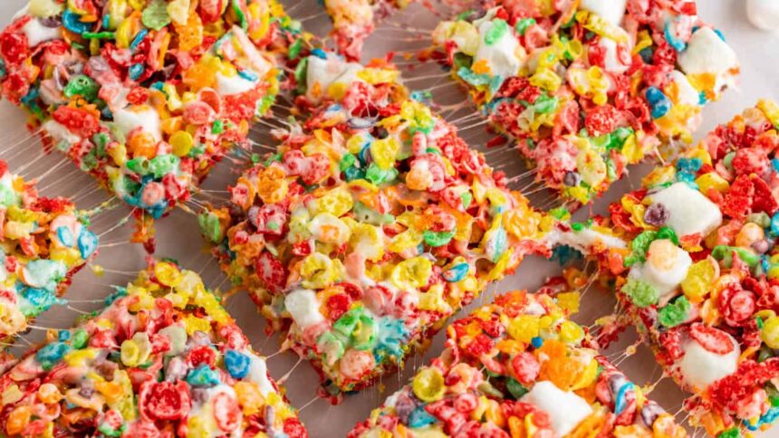 Fruity Pebbles Rice Krispie Treats