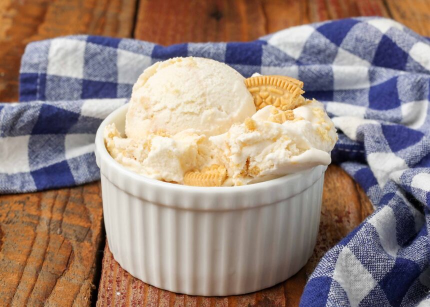 Golden Oreo Ice Cream - Barefeet in the Kitchen