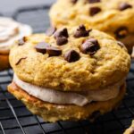 Pumpkin Chocolate Chip Sandwich Cookies