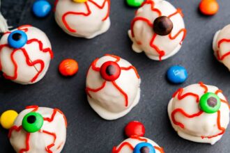 Pumpkin Truffle Eyeballs - The Stay At Home Chef