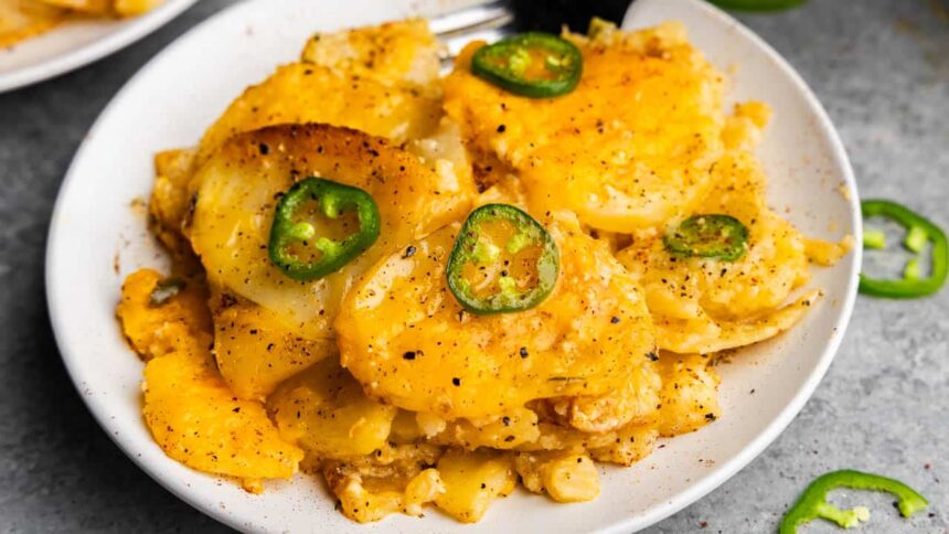 Slow Cooker Jalapeno Scalloped Potatoes