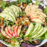 Spinach Apple Salad with Honey Cider Dressing