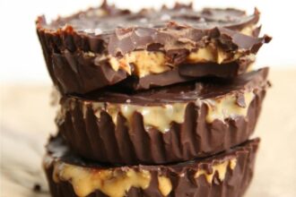 Two Ingredient Chocolate Peanut Butter Cups [Vegan, Raw, Gluten-Free]