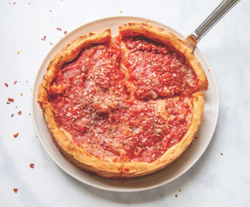 deep dish pizza