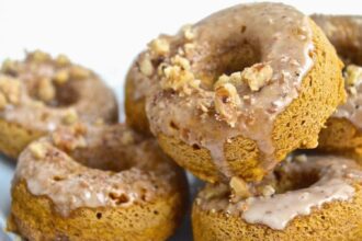 Pumpkin Spice Doughnuts With Maple Glaze [Vegan] – One Green Planet