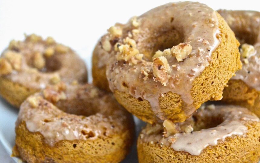 Pumpkin Spice Doughnuts With Maple Glaze [Vegan] – One Green Planet