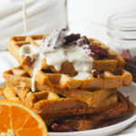 Pumpkin Pie Waffles With Cream Cheese Icing [Vegan] – One Green Planet