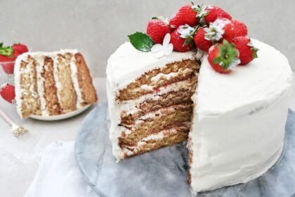 Vanilla Sponge Cake With Buttercream Frosting and Strawberry Jam [Vegan, Gluten-Free] – One Green Planet