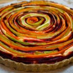 Vegetable Rose Tart With Cheesy Sun-Dried Tomato Filling