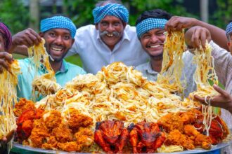 NOOL PAROTTA | Thread Parotta Recipe Cooking In Village | Lachha Paratha | Soft Layered Parotta