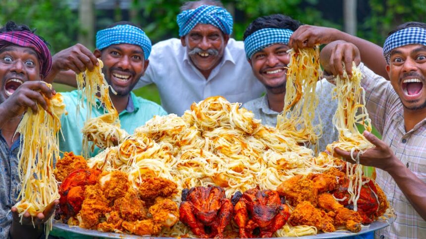 NOOL PAROTTA | Thread Parotta Recipe Cooking In Village | Lachha Paratha | Soft Layered Parotta