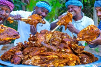 MUTTON SHUWA | Traditional Omani Shuwa Recipe Cooking in Indian Village | Underground Slow Cooking