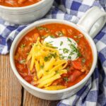 Spicy Five Bean Chili with Steak and Sausage