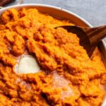 Cinnamon Honey Butter Mashed Sweet Potatoes