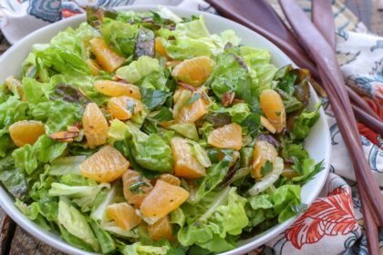 Orange Parsley Salad with White Balsamic Vinaigrette