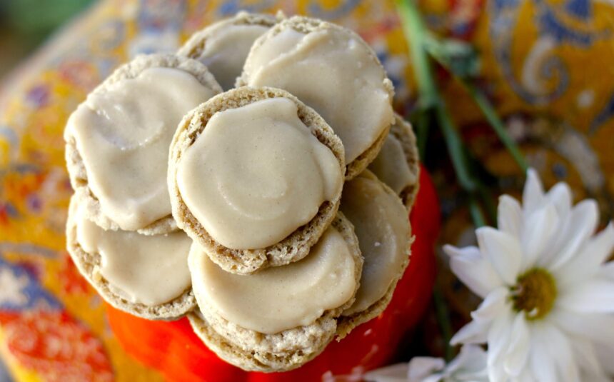 Vegan Spiced Sugar Cookies With Maple Icing