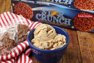 Star Crunch Ice Cream - Barefeet in the Kitchen