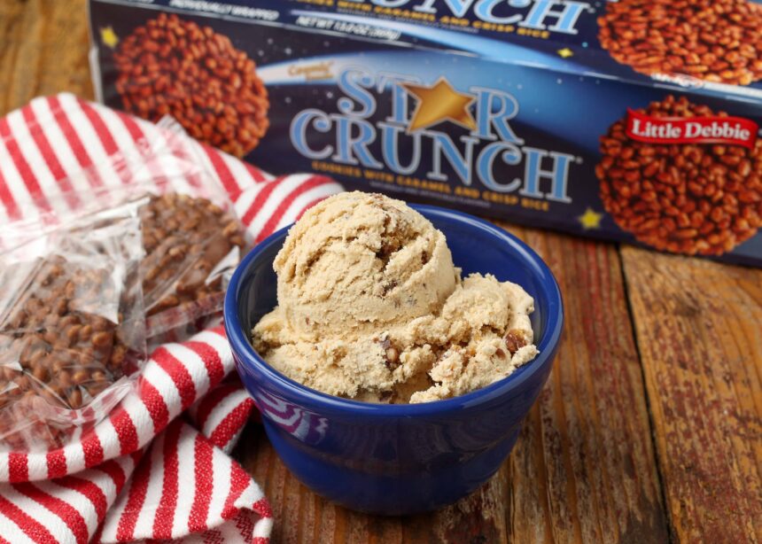 Star Crunch Ice Cream - Barefeet in the Kitchen