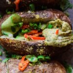 Baked Potato With Parsley ‘Sour Cream’ [Vegan] – One Green Planet