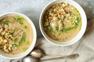 Chestnut and Roasted Cauliflower Soup With Lemon-Parsley Oil [Vegan, Grain-Free] – One Green Planet