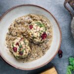 Cranberry Bread Dumplings With Mushroom Sauce b