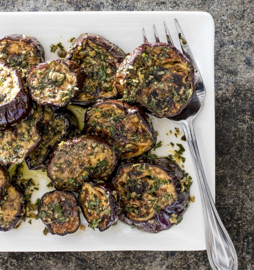 Vegan Marinated Eggplant