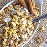 Frosted Gingerbread Baked Oatmeal [Vegan, Gluten-Free]