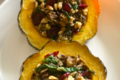 Wild Rice Stuffed Acorn Squash [Vegan] – One Green Planet