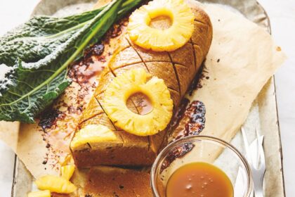 Vegan pineapple baked ham