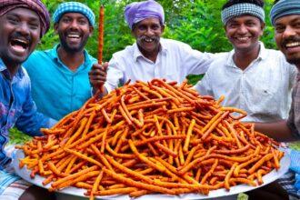 POTATO STICKS | Crispy Potato Fry Recipe Cooking In Village | Aloo Snacks | Potato Snack Recipe