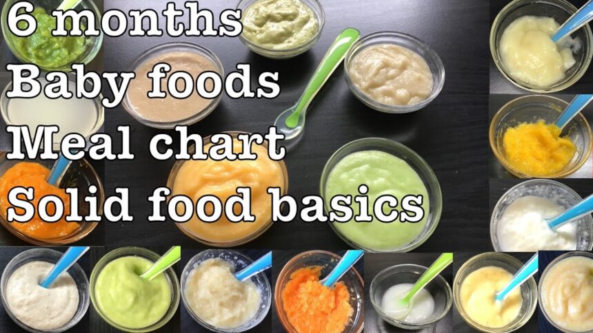 Baby Food Recipes For 6 Months | Fruit and Vegetable Purees | Porridges | Stage 1 Homemade BabyFood