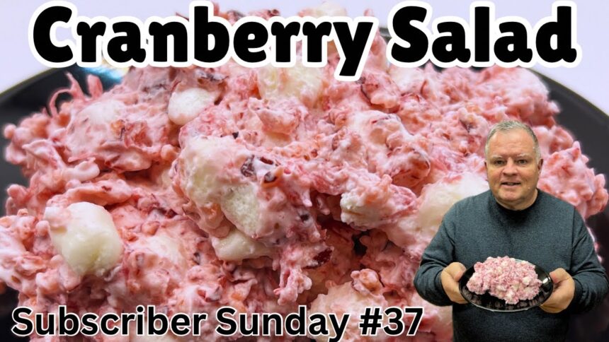 Cranberry Salad - Subscriber Sunday #37 - A Make Ahead Recipe for the Holidays You Will Love!