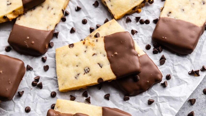 Chocolate Chip Shortbread Cookies